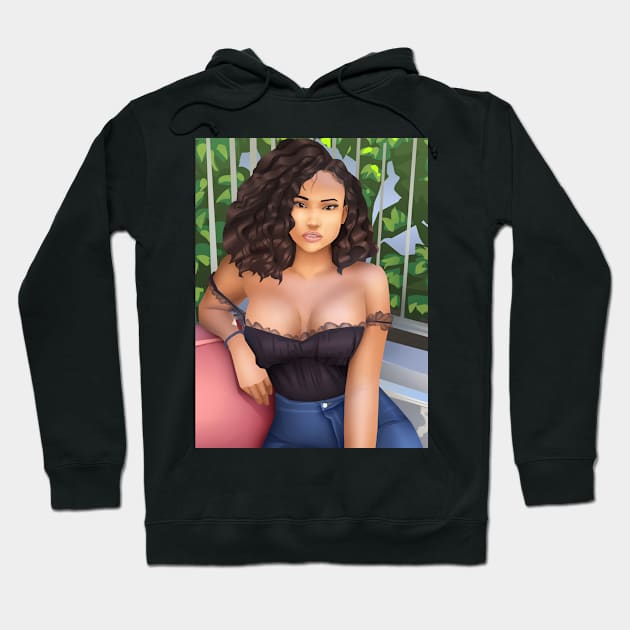 Mixed Black Beauty Collection Hoodie by Beckley Art